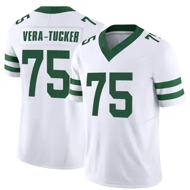 NEW YORK JETS ALIJAH VERA-TUCKER JERSEY #75 White ON-FIELD Large