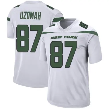 Jalyn Holmes Men's Nike Gotham Green New York Jets Game Custom Jersey Size: Medium