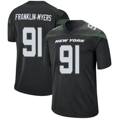 Allen Lazard Men's Nike Stealth Black New York Jets Alternate Custom Game Jersey Size: Small