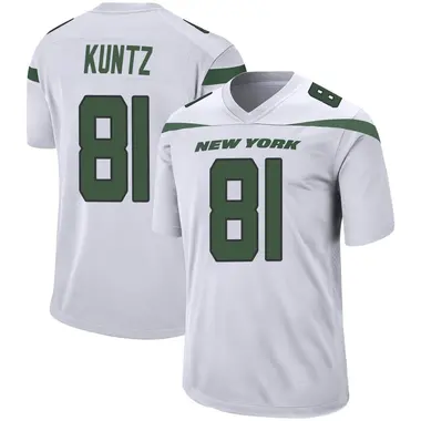 NY.Jets #81 Zack Kuntz Game Jersey - Black Stitched American